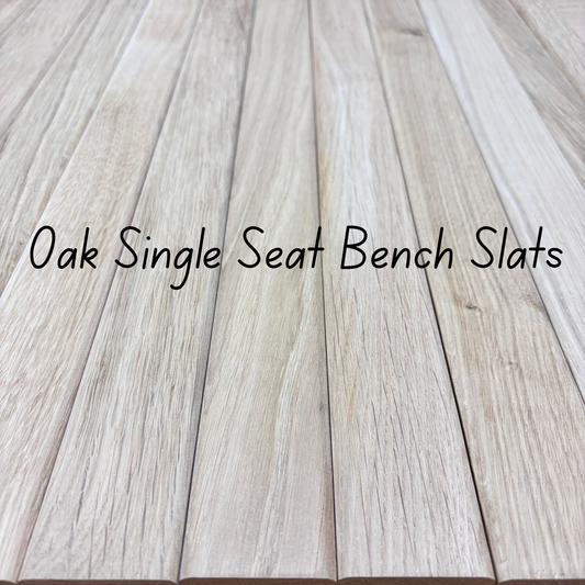 Oak Single Seat Bench Slats