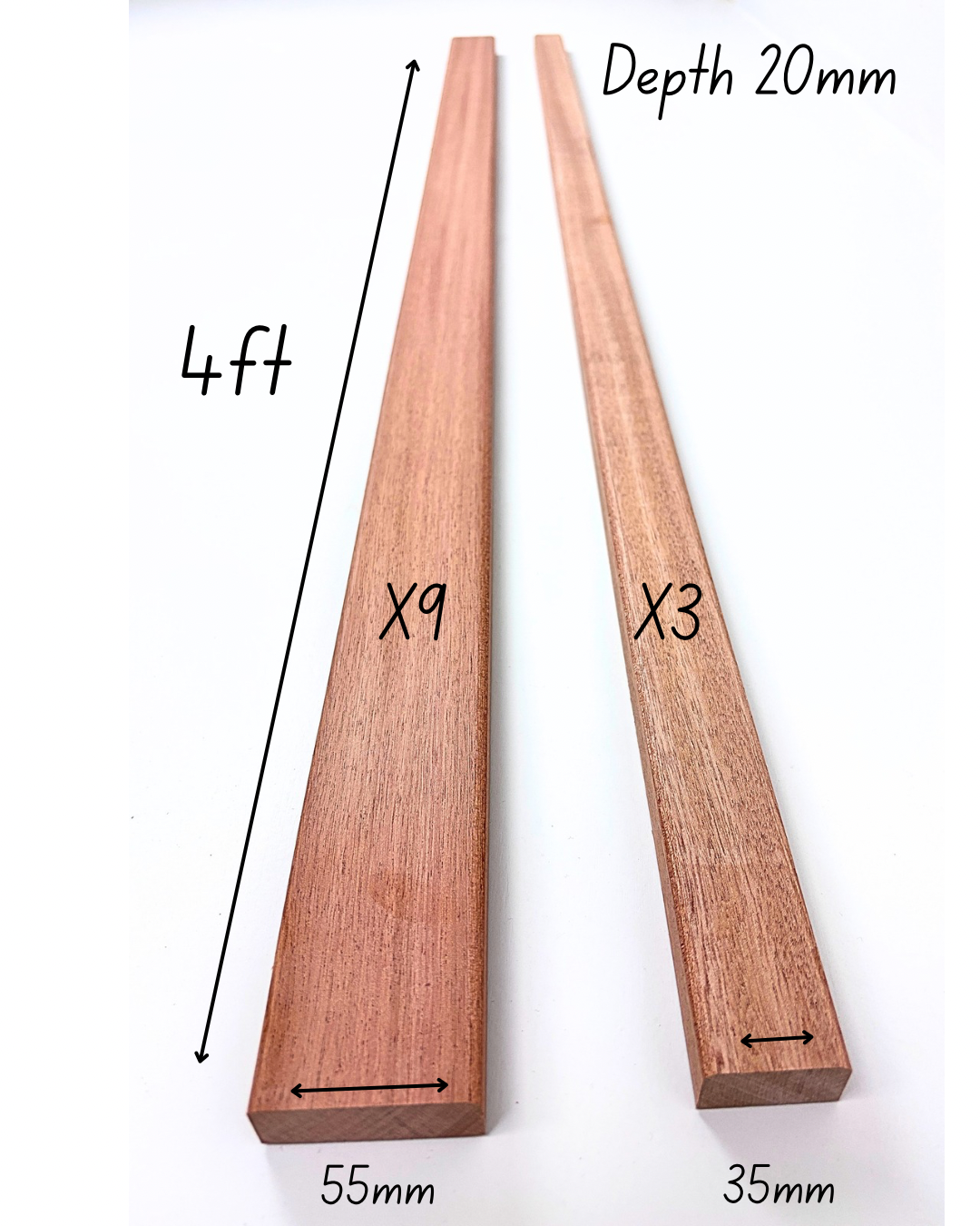 Sapele Bench Slats